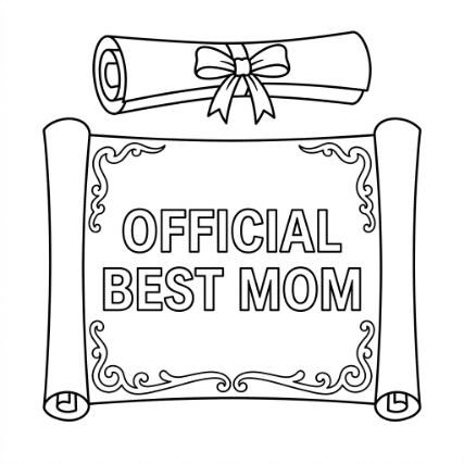 Best Mom Certificate