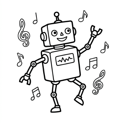 DANCING ROBOT DOODLE