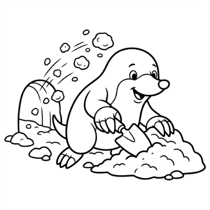 DIGGING MOLE DOODLE