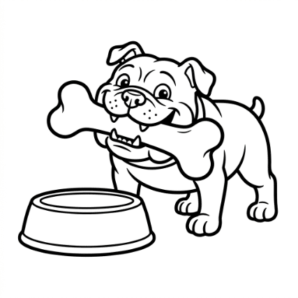 EATING A BONE