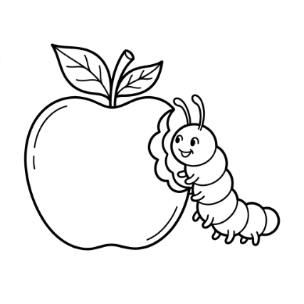 EATING CATERPILLAR DOODLE