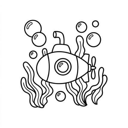 EXPLORING SUBMARINE DOODLE