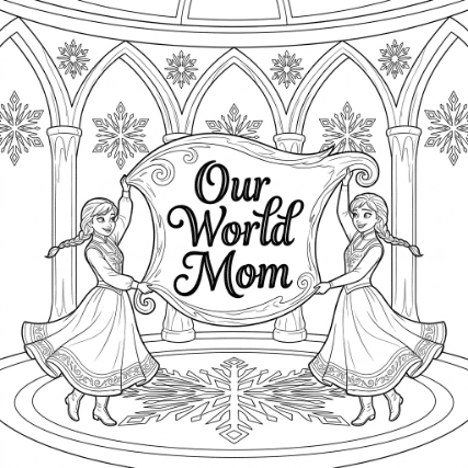 Elsa and Anna Sister Mom