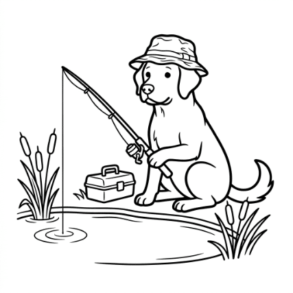 FISHING DOG