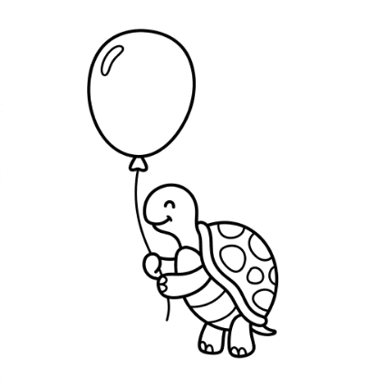 FLOATING TURTLE DOODLE