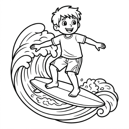 HAPPY SURFER BOY