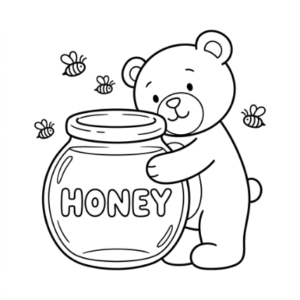 HUGGING BEAR DOODLE