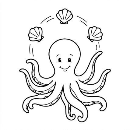 JUGGLING OCTOPUS DOODLE