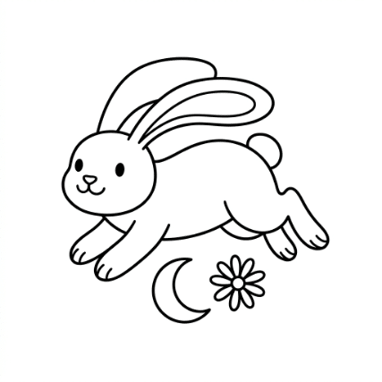 JUMPING RABBIT DOODLE