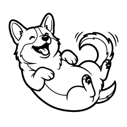 LAUGHING CORGI