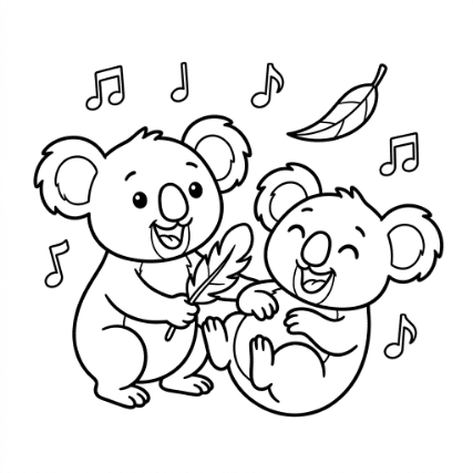 LAUGHING KOALA DOODLE