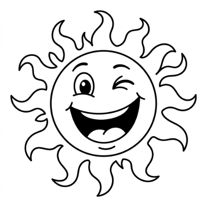 LAUGHING SUN DOODLE