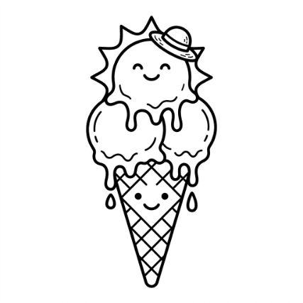 MELTING ICE CREAM CONE