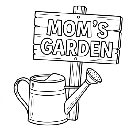 Mom's Garden Sign