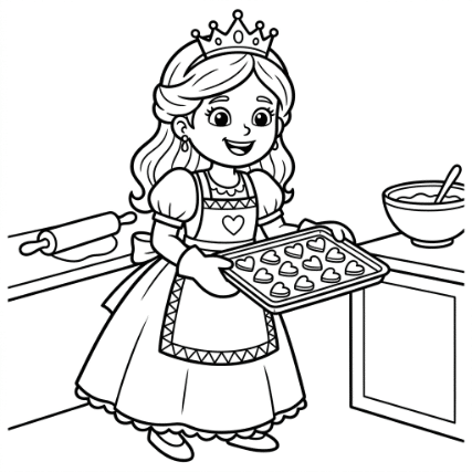 PRINCESS BAKING COOKIES