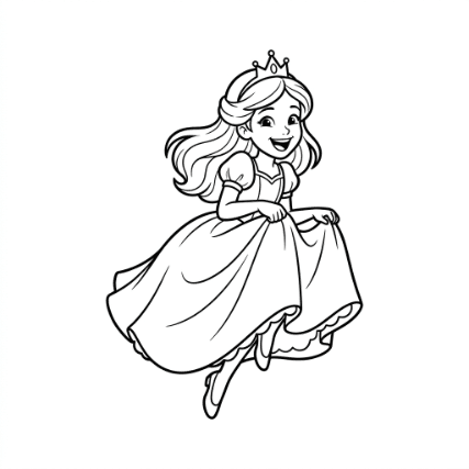 PRINCESS JUMPING FOR JOY