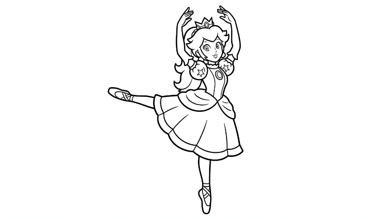 Princess Peach balances
