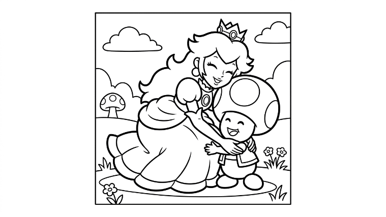 Princess Peach bendsPrincess Peach bends