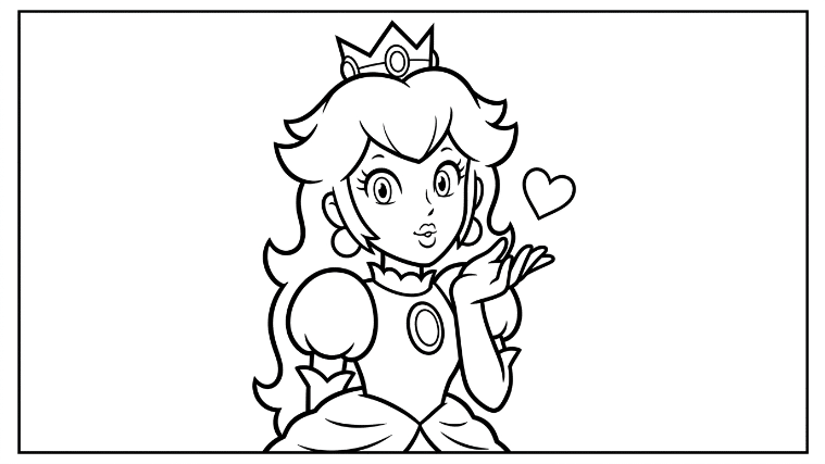 Princess Peach blows