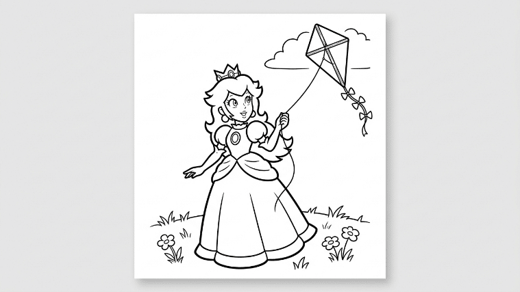 Princess Peach looks