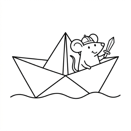 RIDING MOUSE DOODLE