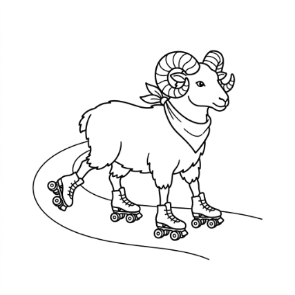 ROLLER SKATING RAM