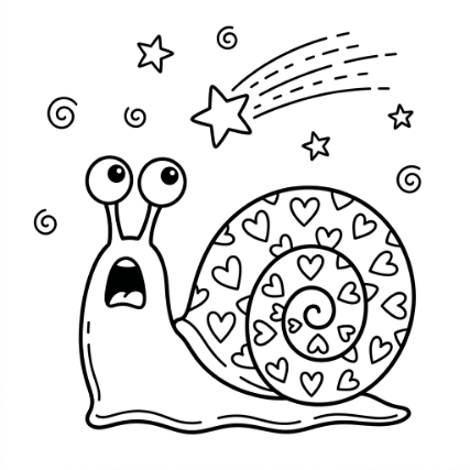 SURPRISED SNAIL DOODLE