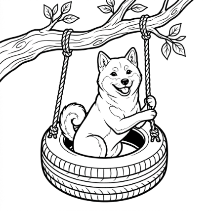 SWINGING ON A TYRE