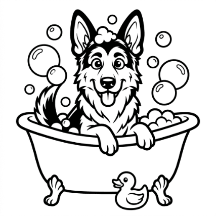 TAKING A BATH