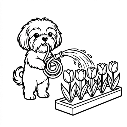 WATERING FLOWERS