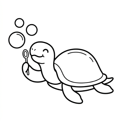 BLOWING BUBBLES TURTLE