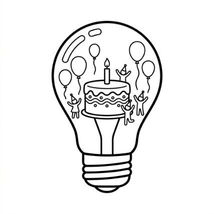 LIGHTBULB BIRTHDAY PARTY