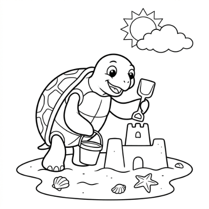 SANDCASTLE BUILDER TURTLE