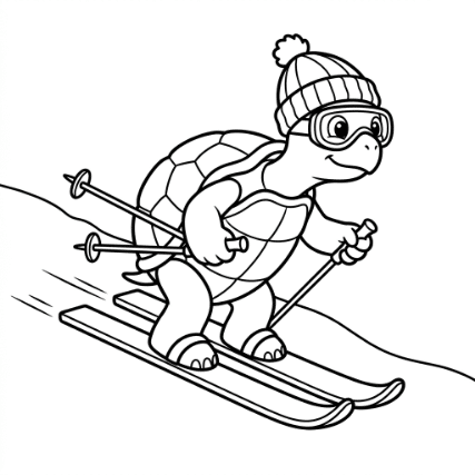 SKIING TURTLE