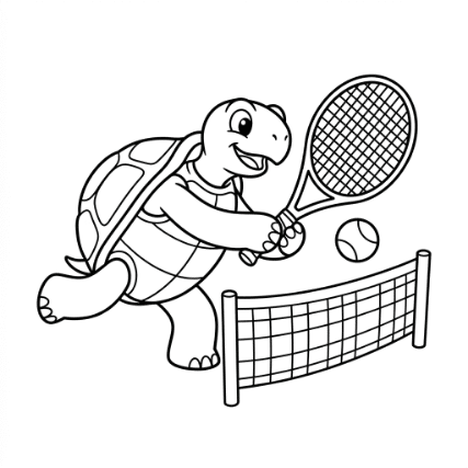 TENNIS PLAYER TURTLE